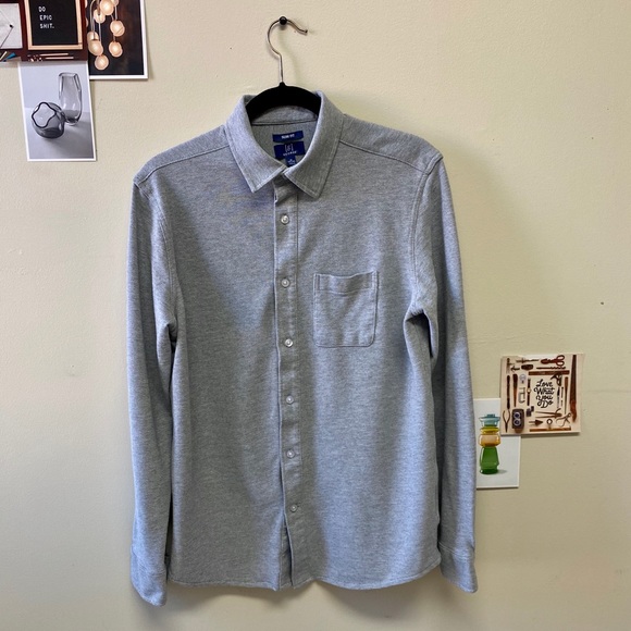 George Men's Slim Fit Cotton Long Sleeve Shirt - Picture 2 of 5